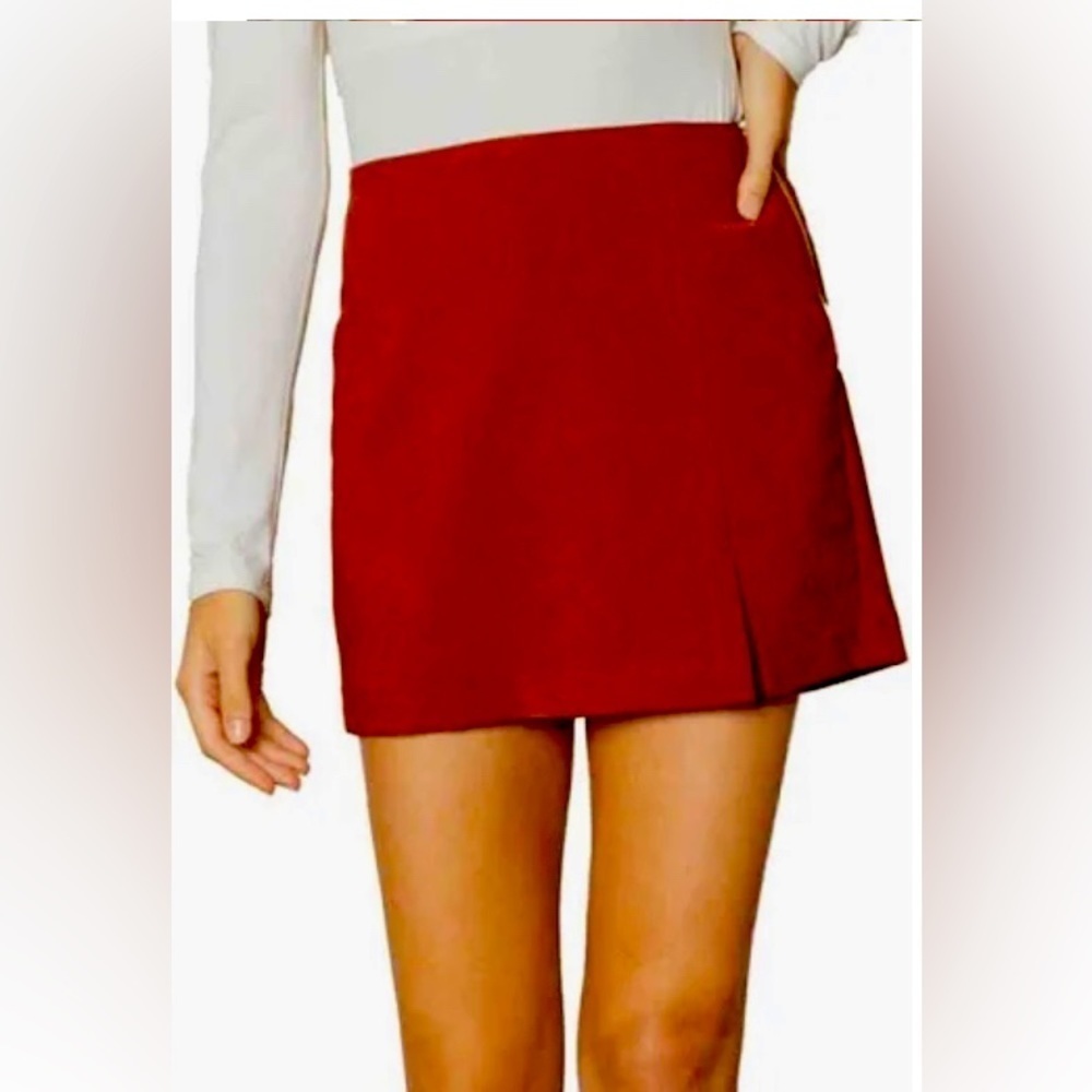 Entro red/burgundy skort